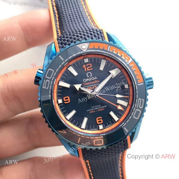 Knock off Omega Seamaster Deep GMT Oramge Black Watch 8906 Swiss Grade Knock off Omega Seamaster Deep GMT Oramge Black Watch 8906 Swiss Grade