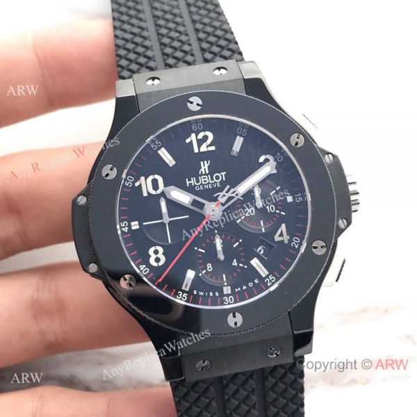 Replica AAA Hublot Big Bang Black Ceramic Bezel 44mm Watch 4100 Replica AAA Hublot Big Bang Black Ceramic Bezel 44mm Watch 4100