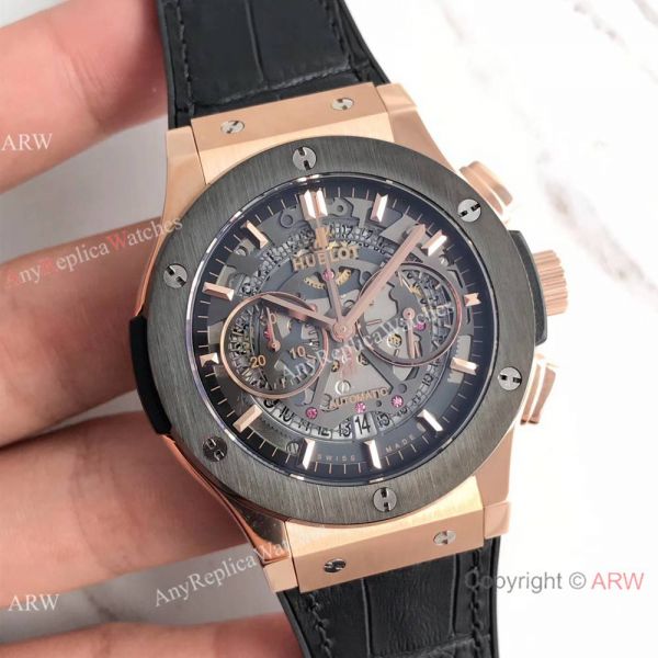 Swiss Grade 7750 Replica Hublot Big Bang Rose Gold 44mm Watch Swiss Grade 7750 Replica Hublot Big Bang Rose Gold 44mm Watch