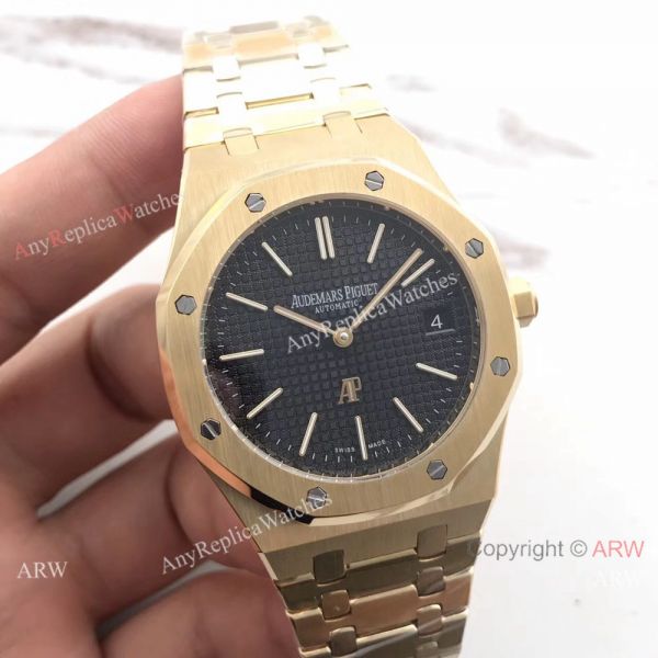 Audemars Piguet Royal Oak Yellow Gold Black Face 39mm Watch Buy Replica Audemars Piguet Royal Oak Yellow Gold Black Face 39mm Watch Buy Replica