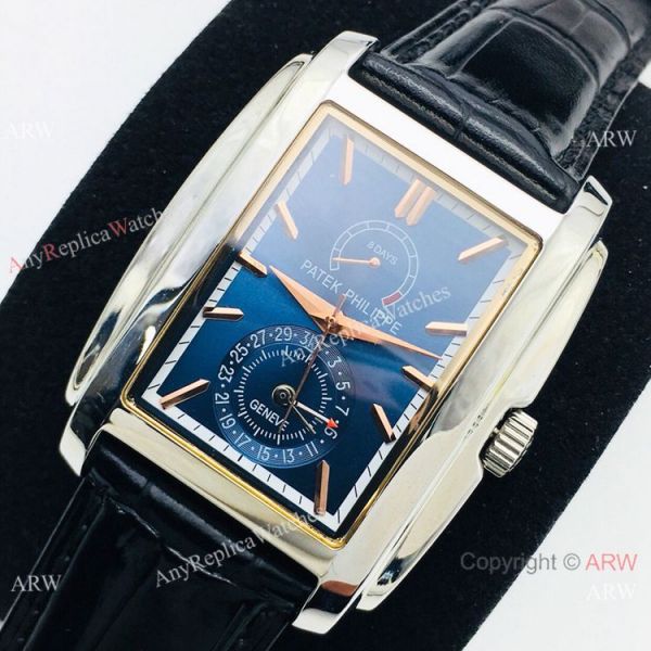 Swiss Grade Replica Patek Philippe Gondolo Watch Stainless Steel Blue Face Swiss Grade Replica Patek Philippe Gondolo Watch Stainless Steel Blue Face