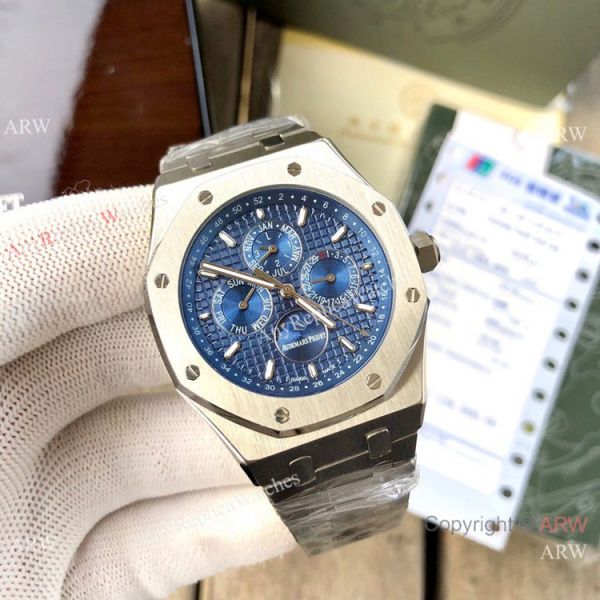 Audemars Piguet Royal Oak Perpetual Calendar Watches Stainless Steel Gray Dial Audemars Piguet Royal Oak Perpetual Calendar Watches Stainless Steel Gray Dial