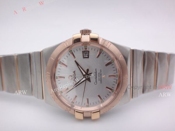 Replica Omega Constellation Automatic Men Watch 2 Tone Rose Gold Band W White Dial Replica Omega Constellation Automatic Men Watch 2 Tone Rose Gold Band W White Dial