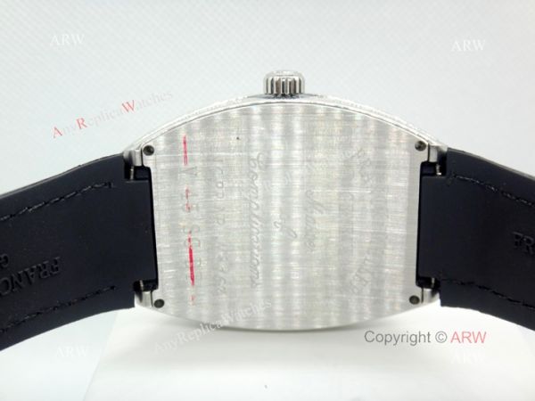 2019 Replica Franck Muller Vanguard Iced Out Full Diamond Watch Silver Case 2019 Replica Franck Muller Vanguard Iced Out Full Diamond Watch Silver Case