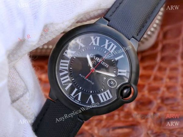 Swiss Copy Cartier Ballon Bleu De 1847MC Black PVD Watch Mens Swiss Copy Cartier Ballon Bleu De 1847MC Black PVD Watch Mens