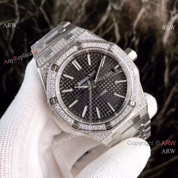Fake Audemars Piguet Royal Oak Diamond Watches Stainless Steel Silver Dial 44mm Fake Audemars Piguet Royal Oak Diamond Watches Stainless Steel Silver Dial 44mm