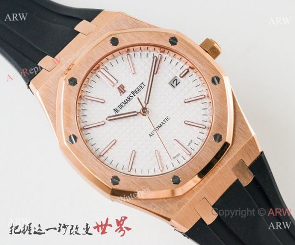 New Replica Audemars Piguet Royal Oak Rose Gold Black Face Watches 41mm New Replica Audemars Piguet Royal Oak Rose Gold Black Face Watches 41mm