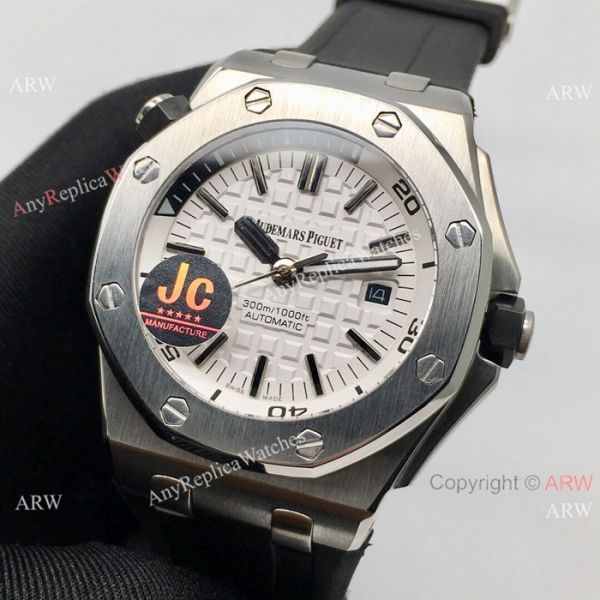 Fake Audemars Piguet Royal Oak Offshore Diver Watches SS Black Dial 42mm Fake Audemars Piguet Royal Oak Offshore Diver Watches SS Black Dial 42mm