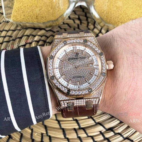 2019 Replica Audemars Piguet Royal Oak Rose Gold Diamond Watch 2019 Replica Audemars Piguet Royal Oak Rose Gold Diamond Watch