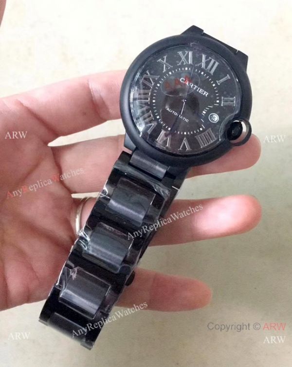 Copy Cartier Ballon Bleu de automatic Watch All Black Copy Cartier Ballon Bleu de automatic Watch All Black