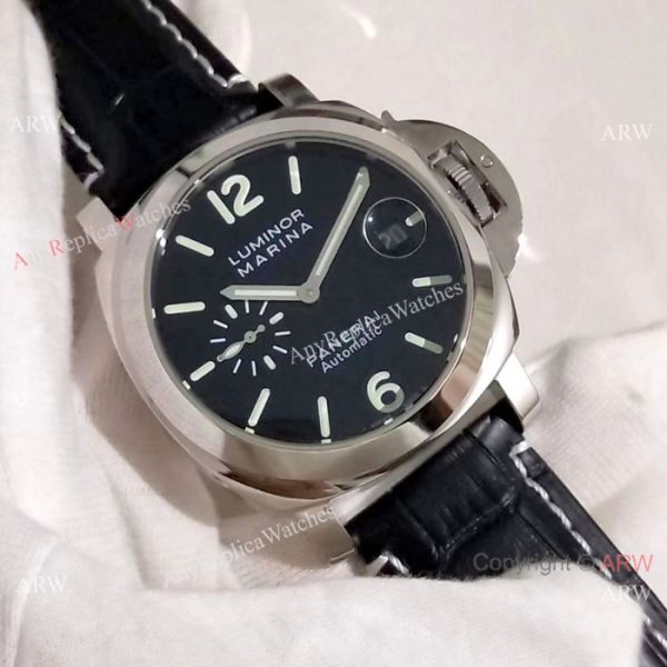Best Fake Panerai Luminor Marina SS Black Dial Watch PAM104 Best Fake Panerai Luminor Marina SS Black Dial Watch PAM104
