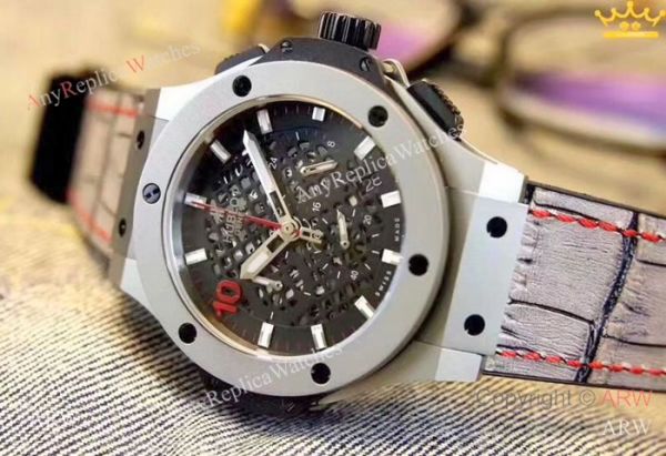 Best Quality Hublot Big Bang 10 Years Watch SS Black Chronograph Dial Best Quality Hublot Big Bang 10 Years Watch SS Black Chronograph Dial