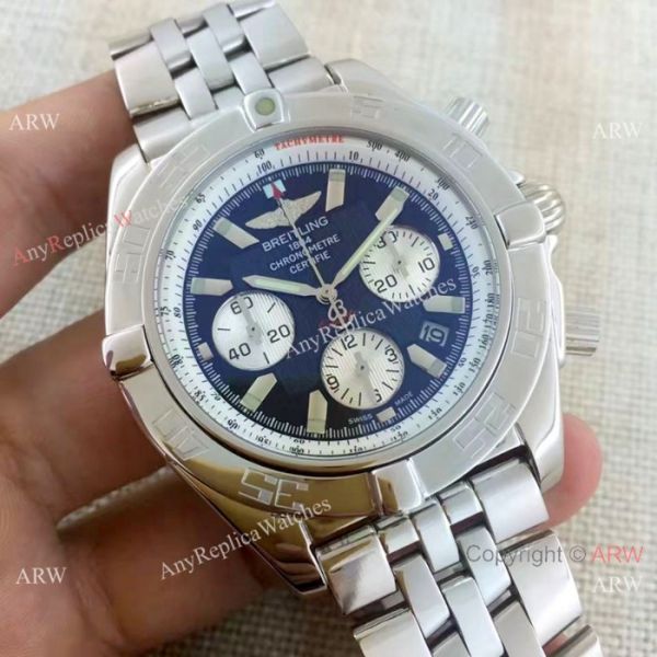 Breitling Chronomat B01 Watches Stainless Steel Dark Blue Dial Breitling Chronomat B01 Watches Stainless Steel Dark Blue Dial