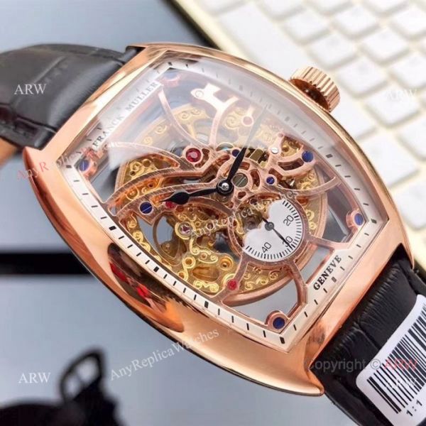 Copy Franck Muller Geneve 39mm Watch Rose Gold Hollow Dial Copy Franck Muller Geneve 39mm Watch Rose Gold Hollow Dial