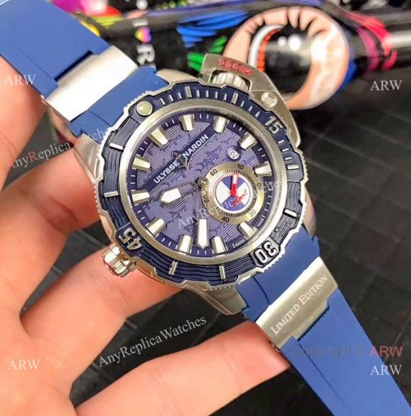 New Ulysse Nardin Deep Dive Hammerhead Shark Watches SS Black Dial New Ulysse Nardin Deep Dive Hammerhead Shark Watches SS Black Dial