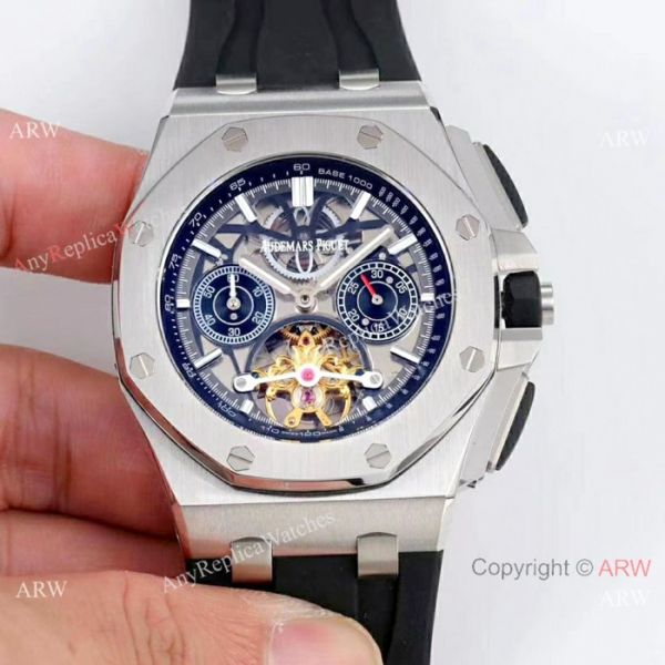 Audemars Piguet Royal Oak offshore Solid Black Watch Fake AP Skeleton Audemars Piguet Royal Oak offshore Solid Black Watch Fake AP Skeleton
