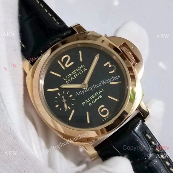 Copy Panerai Luminor Marina 8 Days Rose Gold Black Dial Watch PAM 511 Copy Panerai Luminor Marina 8 Days Rose Gold Black Dial Watch PAM 511