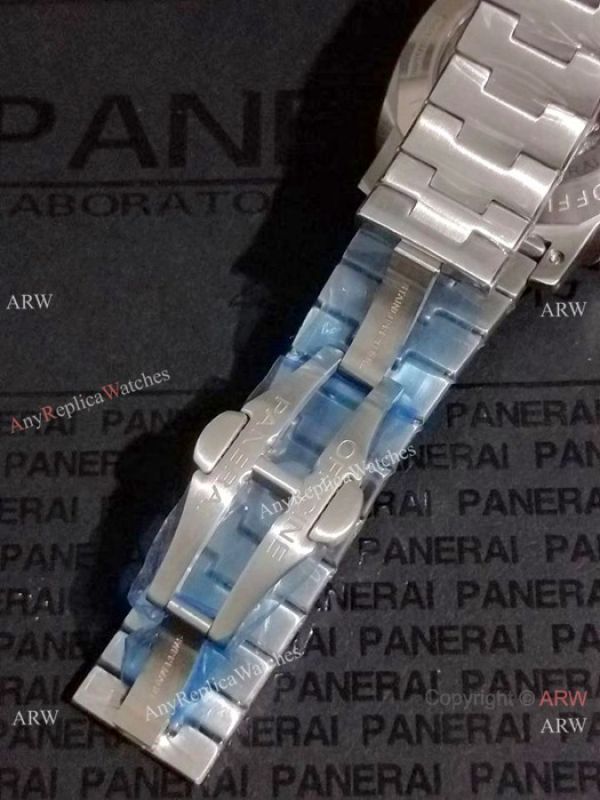 Copy Panerai Luminor Steel Bracelet Black Face PAM00328 Copy Panerai Luminor Steel Bracelet Black Face PAM00328