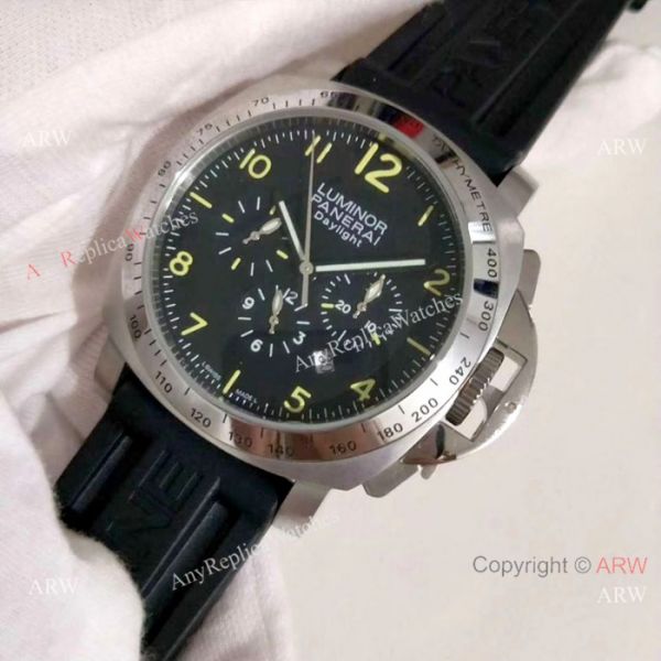 Copy Officine Panerai Firenze 1860 Quartz Watch SS Black Rubber Strap Copy Officine Panerai Firenze 1860 Quartz Watch SS Black Rubber Strap
