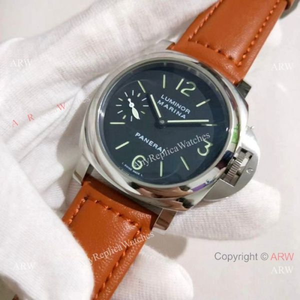 Fake Panerai Luminor Marina SS Brown Leather Strap Watch PAM 111 Fake Panerai Luminor Marina SS Brown Leather Strap Watch PAM 111