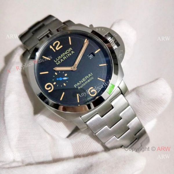 Panerai Luminor Marina Stainless Steel Orange Markers Watch PAM 1312 Panerai Luminor Marina Stainless Steel Orange Markers Watch PAM 1312