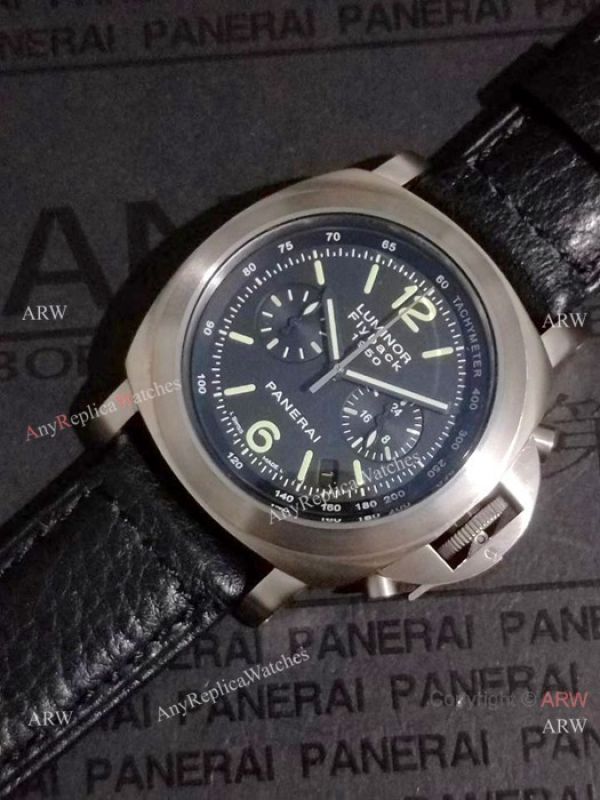 High Quality Panerai Flyback Chronograph Watch Black Dial High Quality Panerai Flyback Chronograph Watch Black Dial