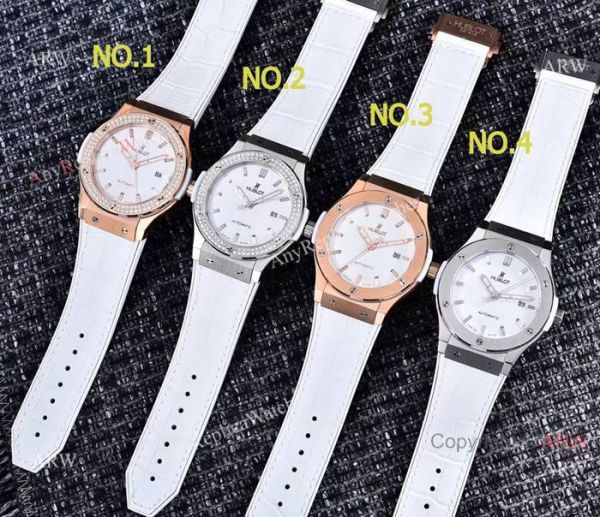 2019 Replica Hublot Classic Fusion Watches SS White Gummy Strap 2019 Replica Hublot Classic Fusion Watches SS White Gummy Strap
