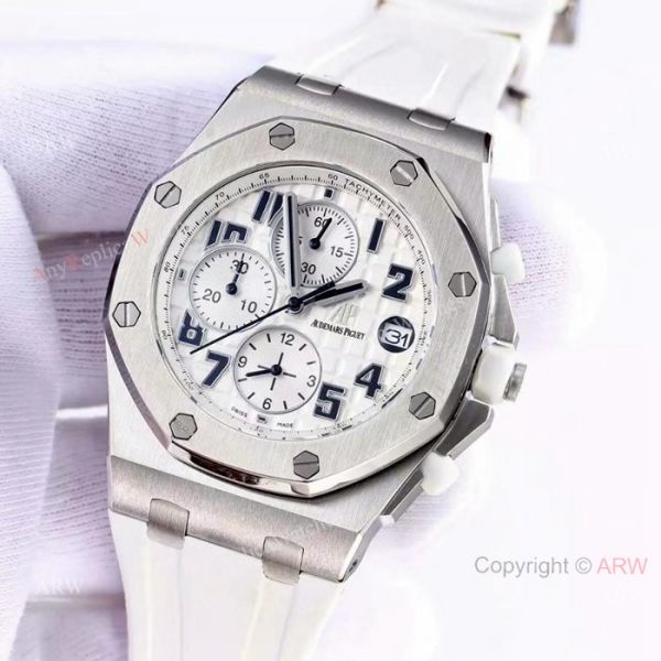 Copy Audemars Piguet Royal Oak Offshore Watches Rose Gold White Dial Copy Audemars Piguet Royal Oak Offshore Watches Rose Gold White Dial