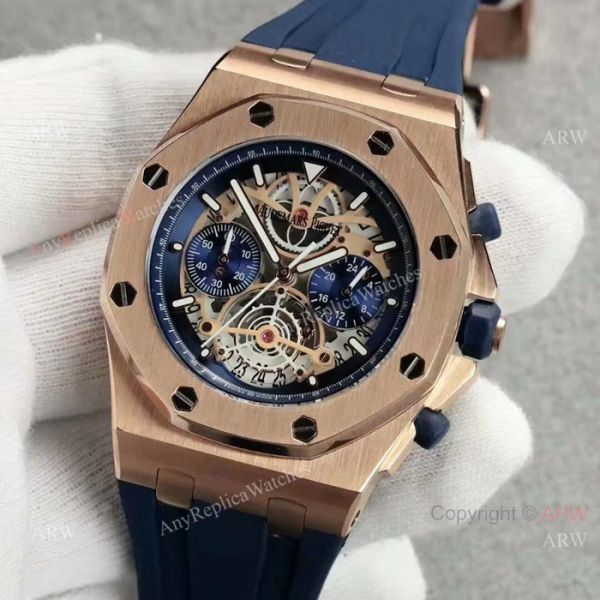 Fake Audemars Piguet Royal Oak Offshore SS Blue Watches with Super Luminous Fake Audemars Piguet Royal Oak Offshore SS Blue Watches with Super Luminous