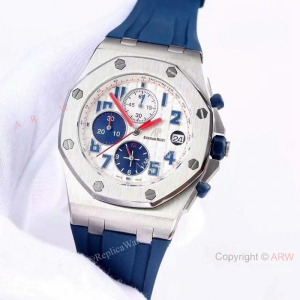 New Replica Audemars Piguet Royal Oak Offshore Watches BlueWhite Dial New Replica Audemars Piguet Royal Oak Offshore Watches BlueWhite Dial