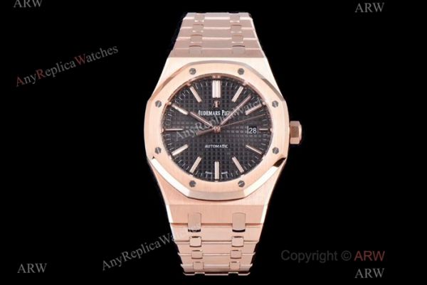 JF Replica Audemars Piguet Royal Oak Swiss 3120 Watches Rose Gold Silver Face JF Replica Audemars Piguet Royal Oak Swiss 3120 Watches Rose Gold Silver Face