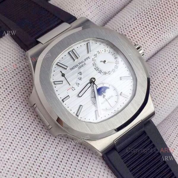 Best Quality Patek Philippe Nautilus Power Reserve Watches SS Blue Dial Best Quality Patek Philippe Nautilus Power Reserve Watches SS Blue Dial