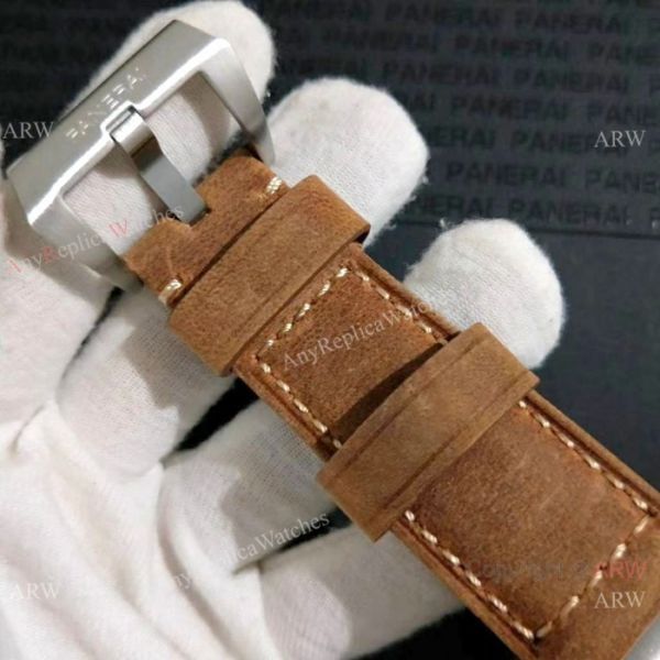 Copy Panerai Luminor GMT SS Brown Leather Strap Watch Pam578 Copy Panerai Luminor GMT SS Brown Leather Strap Watch Pam578
