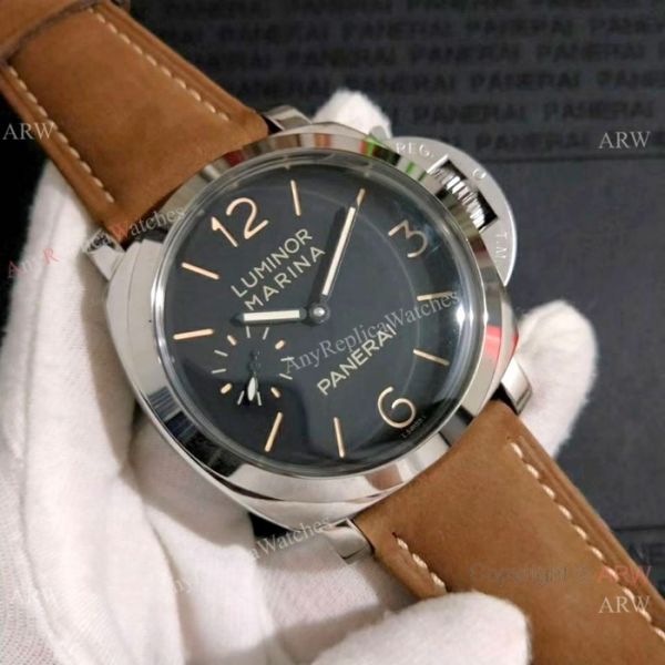 New Copy Panerai LUMINOR MARINA SS Brown Leather Strap Watch PAM422 New Copy Panerai LUMINOR MARINA SS Brown Leather Strap Watch PAM422