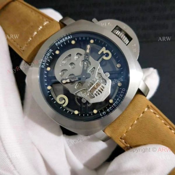 Radiomir Panerai Skull Face Replica Watch Quartz Movement Radiomir Panerai Skull Face Replica Watch Quartz Movement