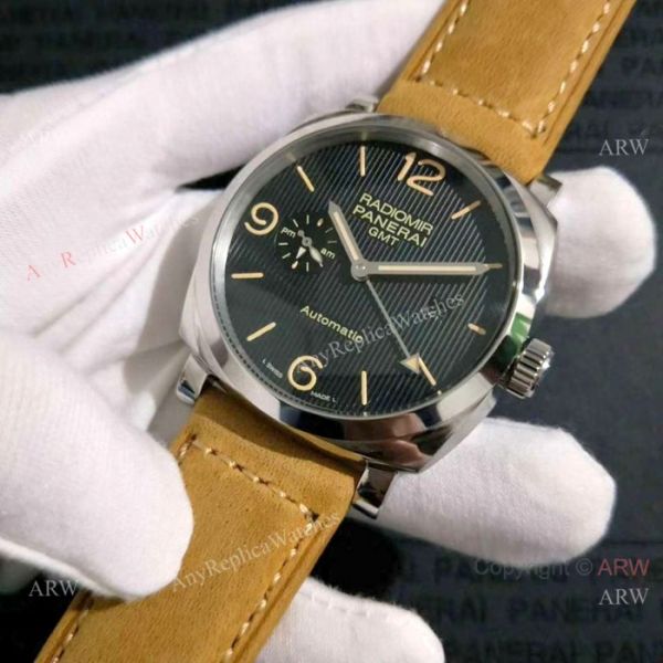 High Quality Panerai Radiomir GMT New Black Dial Watch PAM657 High Quality Panerai Radiomir GMT New Black Dial Watch PAM657