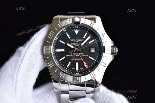 Copy Breitling Avenger II GMT Swiss 2836 Watch Stainless Steel White Dial Copy Breitling Avenger II GMT Swiss 2836 Watch Stainless Steel White Dial