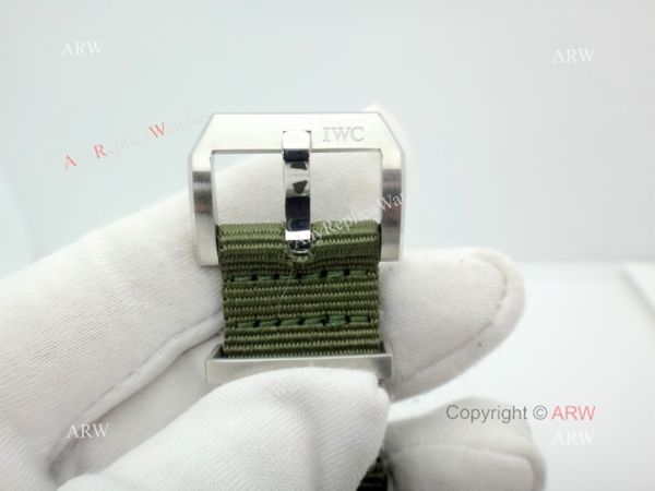 Swiss Copy IWC Portuguese Black Face Green nylon Strap Wrist Swiss 2892 Swiss Copy IWC Portuguese Black Face Green nylon Strap Wrist Swiss 2892