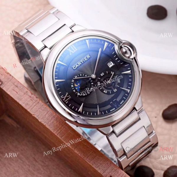 Best Quality Cartier Ballon Bleu De Moon Phase SS Automatic Replica Watch Best Quality Cartier Ballon Bleu De Moon Phase SS Automatic Replica Watch