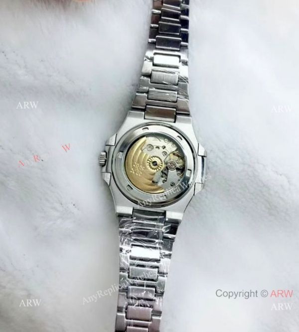 Fake Patek Philippe Nautilus Moon phase Watch SS Blue Face Fake Patek Philippe Nautilus Moon phase Watch SS Blue Face