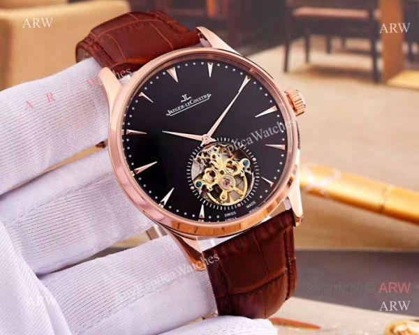 High Quality Jaeger-LeCoultre Flying Tourbillon Watch Rose Gold White Dial High Quality Jaeger-LeCoultre Flying Tourbillon Watch Rose Gold White Dial
