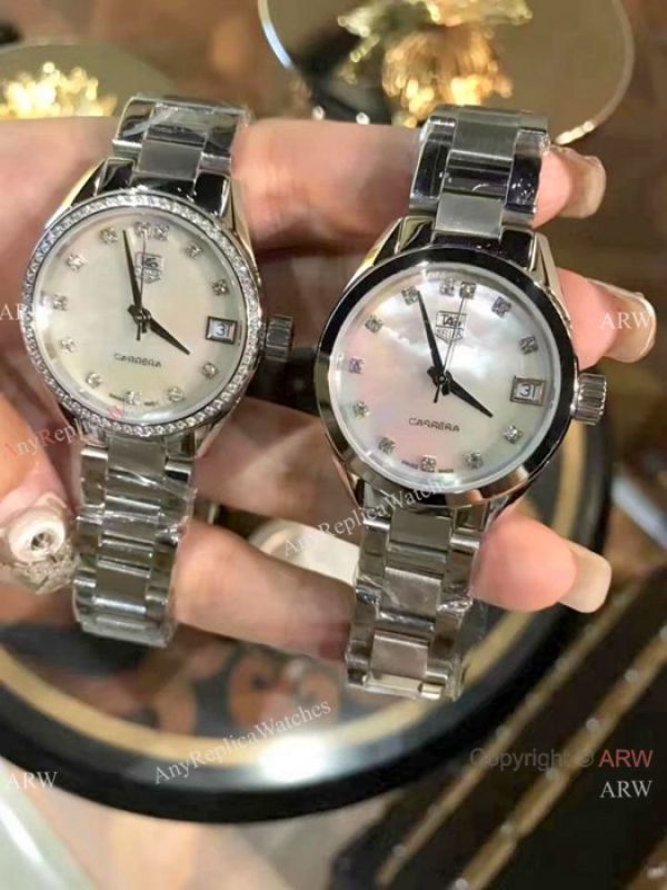 TAG Heuer Link Stainless Steel White MOP Dial Watch Lady Size TAG Heuer Link Stainless Steel White MOP Dial Watch Lady Size