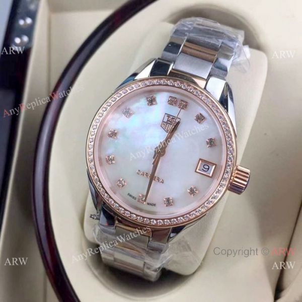 Copy Tag Heuer Link Lady Watch Two Tone Rose Gold Copy Tag Heuer Link Lady Watch Two Tone Rose Gold