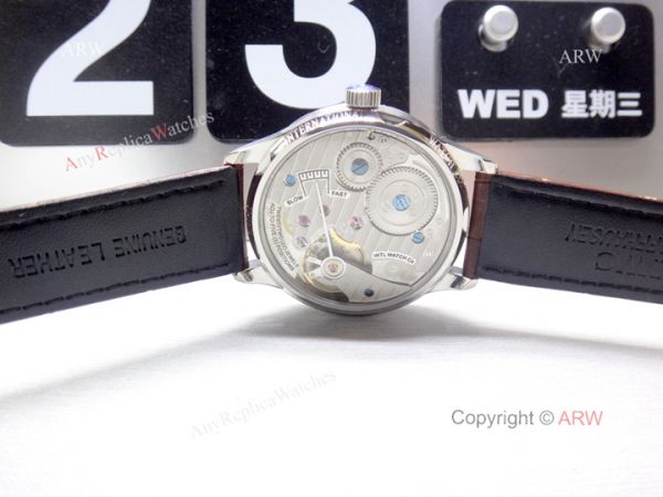 IWC Portuguese 8 Days Watch Replica SS Brown Leather Strap IWC Portuguese 8 Days Watch Replica SS Brown Leather Strap