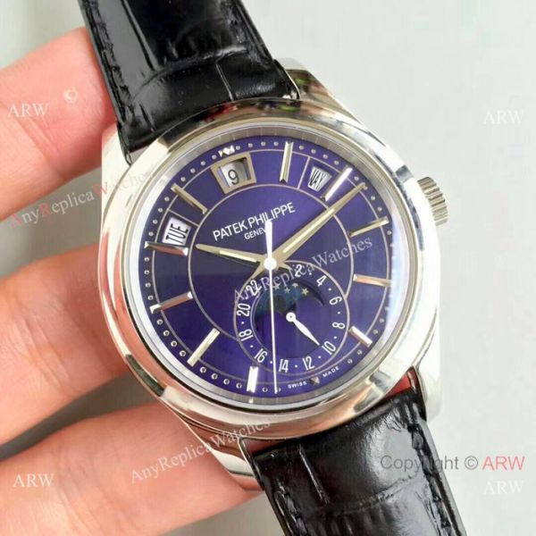(KM)Replica Patek Philippe Complications Annual Calendar Swiss Watch SS Blue Dial (KM)Replica Patek Philippe Complications Annual Calendar Swiss Watch SS Blue Dial