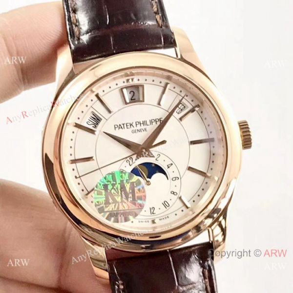(KM)Swiss Patek Philippe Moonphase Replica Watch Rose Gold Annual Calendar Face (KM)Swiss Patek Philippe Moonphase Replica Watch Rose Gold Annual Calendar Face
