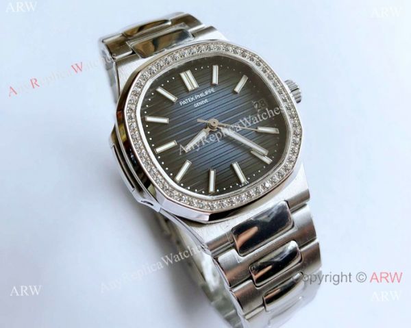 Swiss Replica Patek Philippe Ladies Nautilus Watch Diamond Bezel Swiss Replica Patek Philippe Ladies Nautilus Watch Diamond Bezel