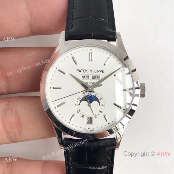 Swiss Grade One Patek Philippe Moonphase Replica Watch Ref.5396 Gray Rhodium Annual Calendar Face Swiss Grade One Patek Philippe Moonphase Replica Watch Ref.5396 Gray Rhodium Annual Calendar Face
