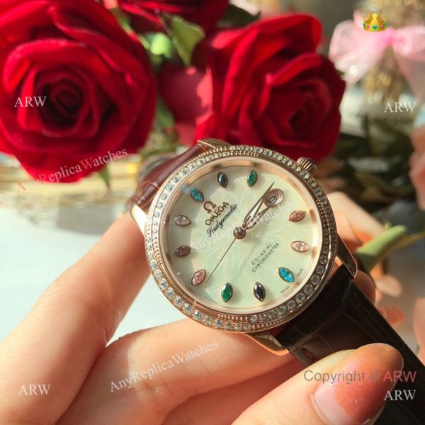 Omega ladymatic Diamond Watches New Replica Omega Watch White Face Rose Gold Omega ladymatic Diamond Watches New Replica Omega Watch White Face Rose Gold