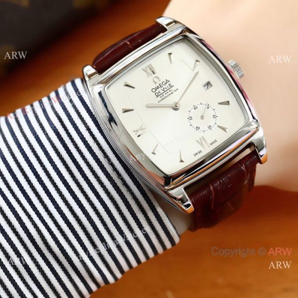 New Replica Omega De Ville Men Watches SS Blue Face New Replica Omega De Ville Men Watches SS Blue Face